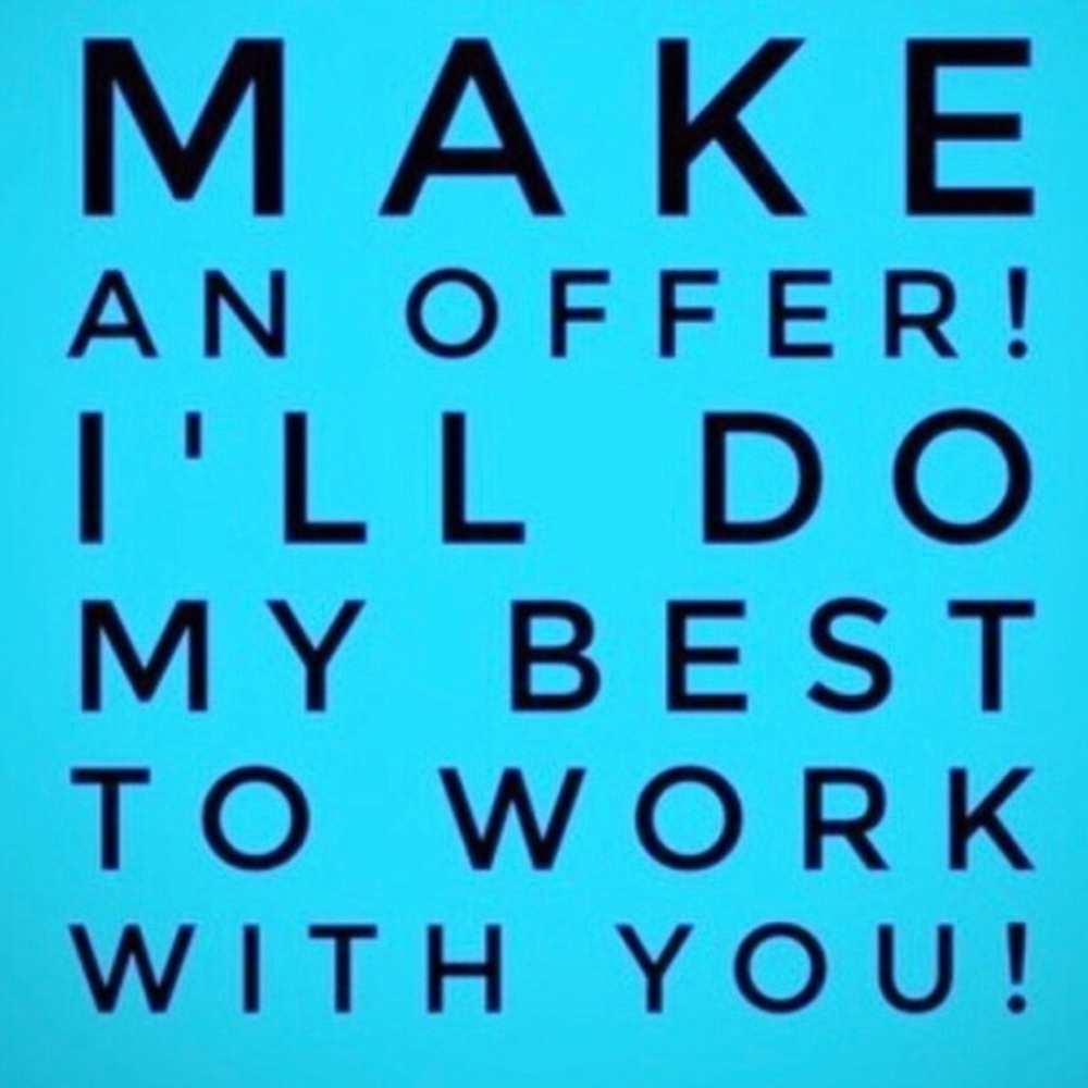ALL OFFERS WELCOME!! 🤩